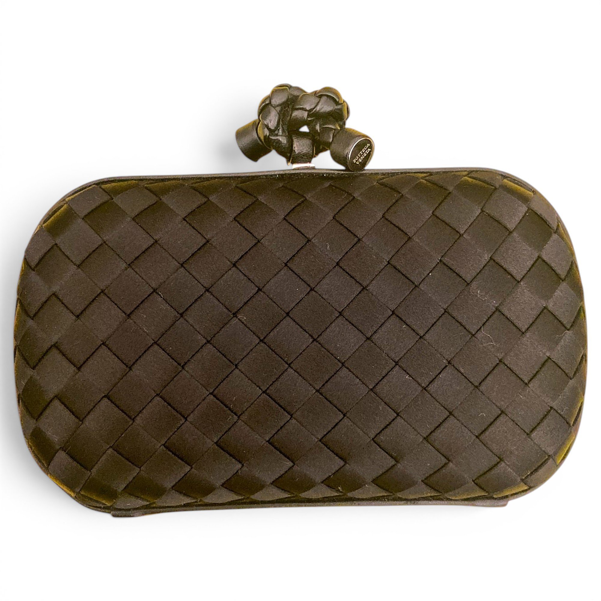 Pochette Knot silk clutch bag