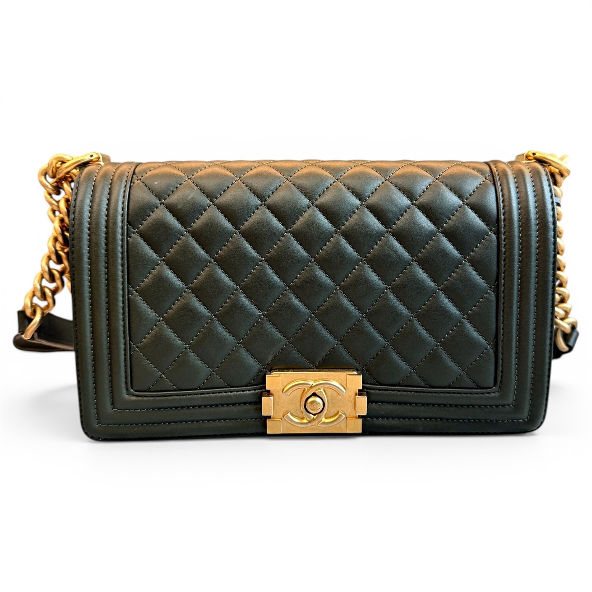 Boy leather crossbody bag