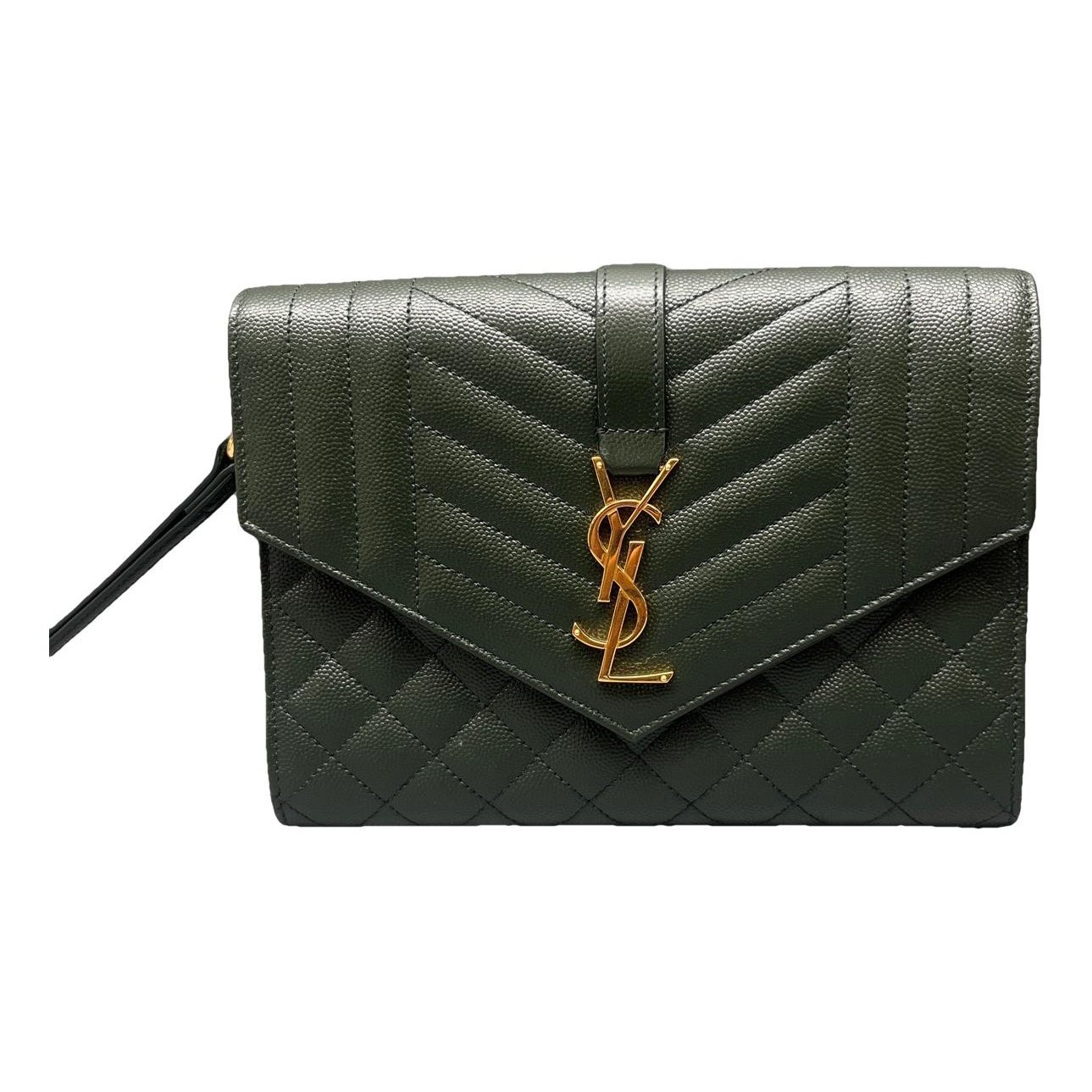 Envelope leather handbag