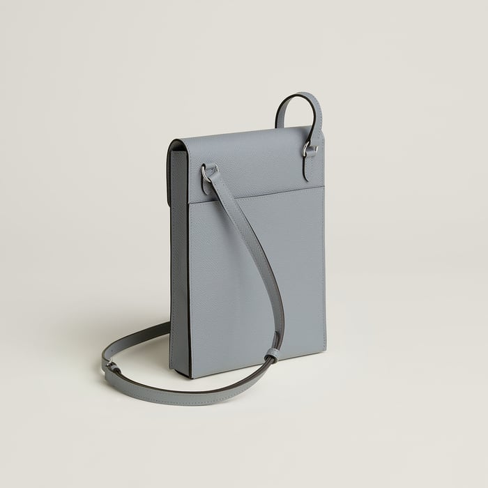 Gris Pantin Hermèsnap Vertical to Go Pouch