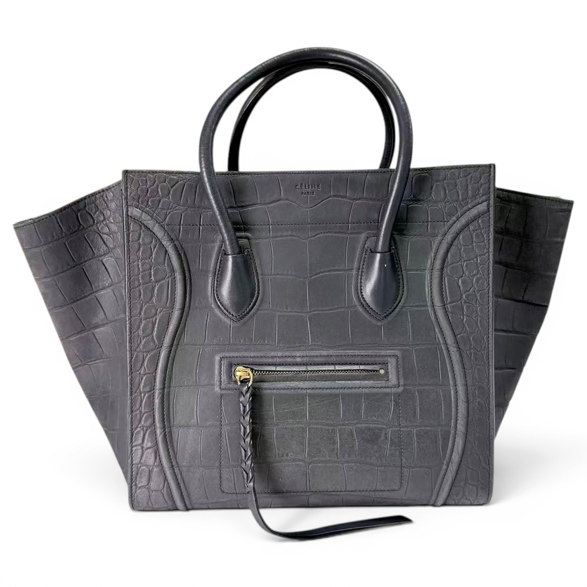 Celine Luggage Phantom leather handbag