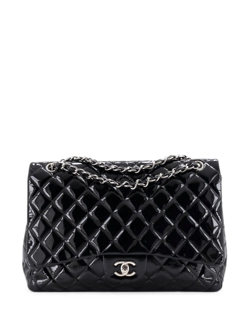 Classic Single Flap Bag Quilted Patent Maxi shoulder bag