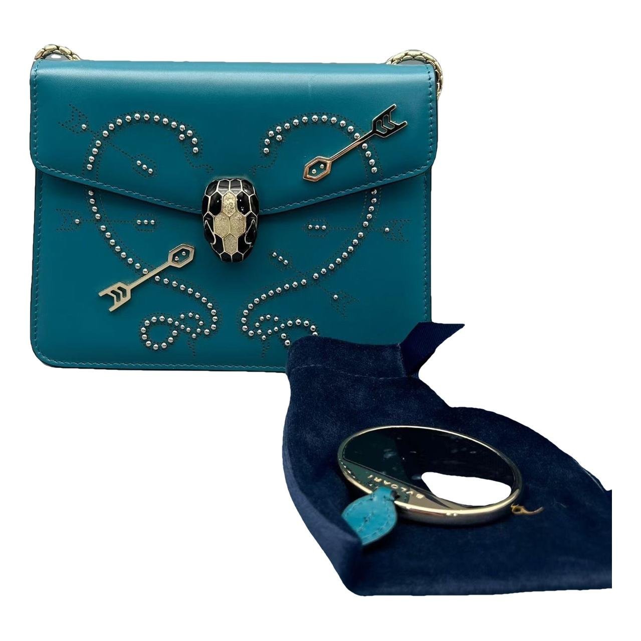 Serpenti leather handbag