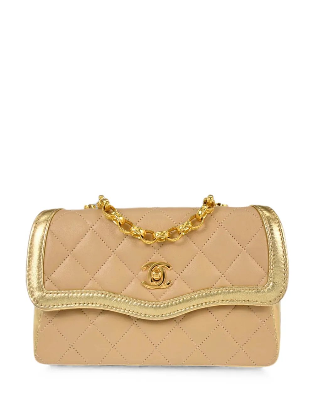 1990 wave-design shoulder bag