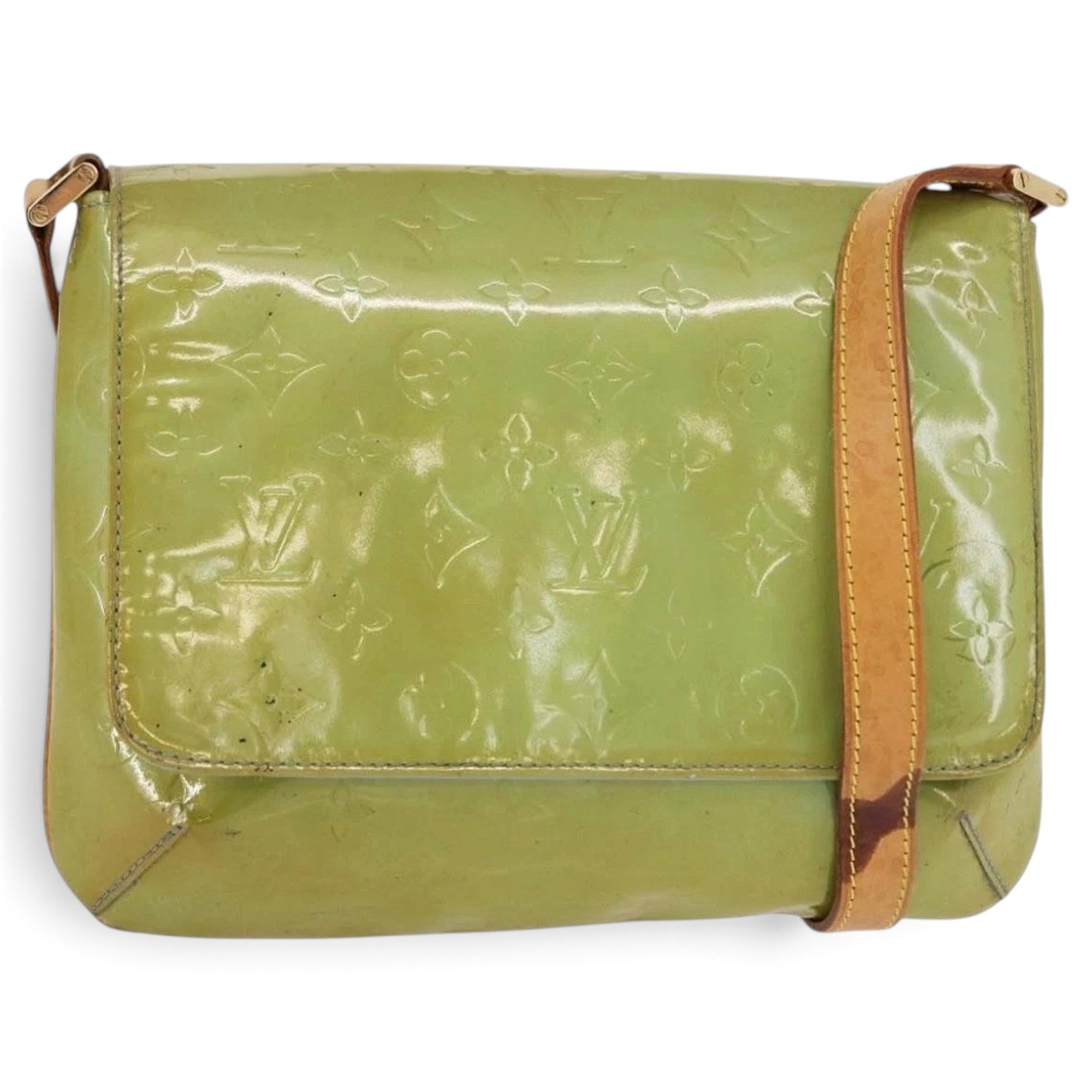 Patent leather handbag