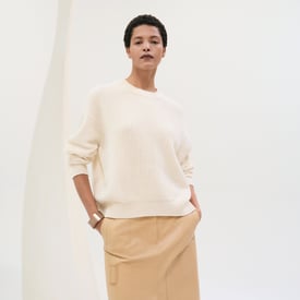 Cashmere long-sleeve sweater