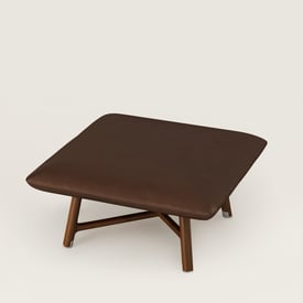 Les Necessaires d'Hermès "carre d'assise" low stool, medium model