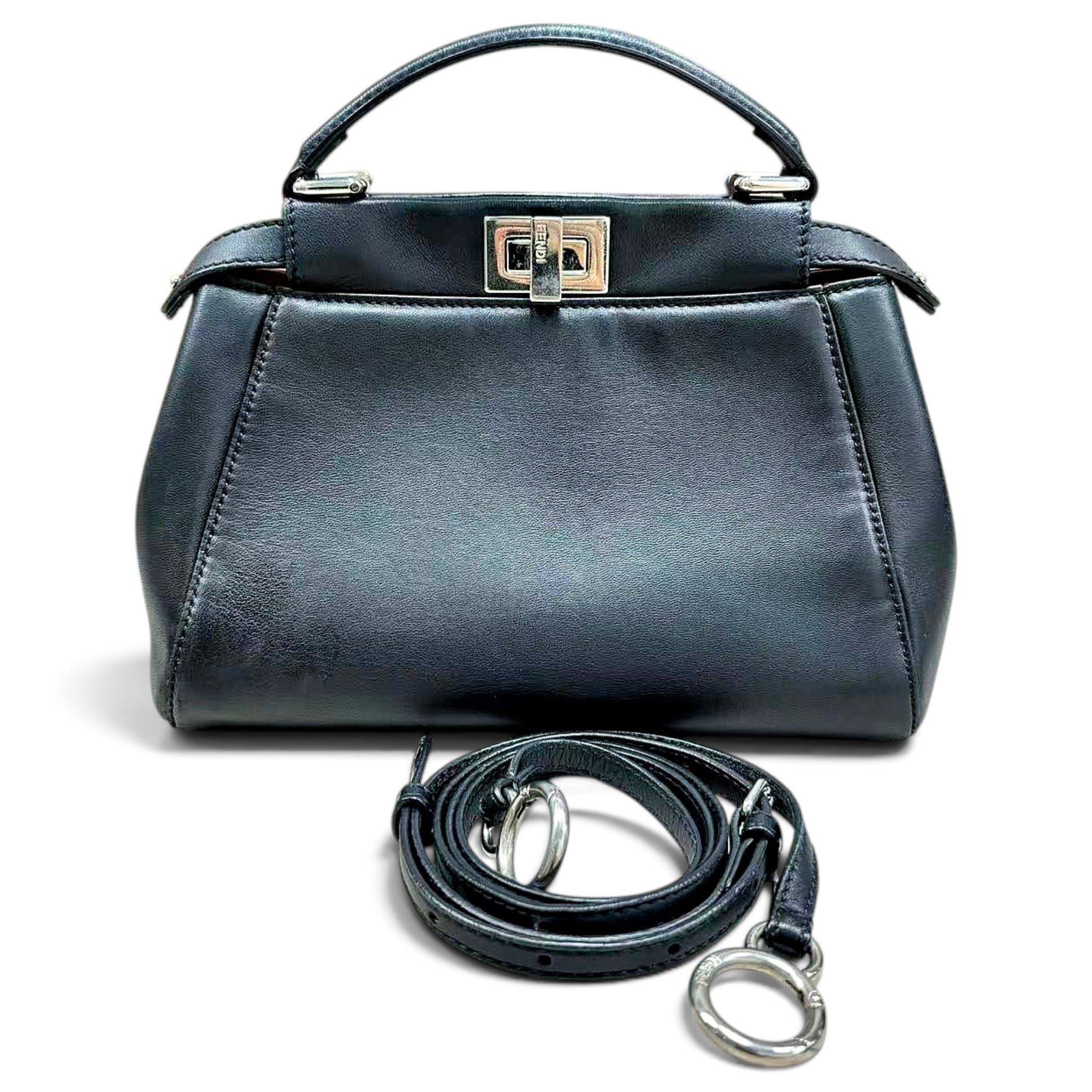 Peekaboo leather handbag