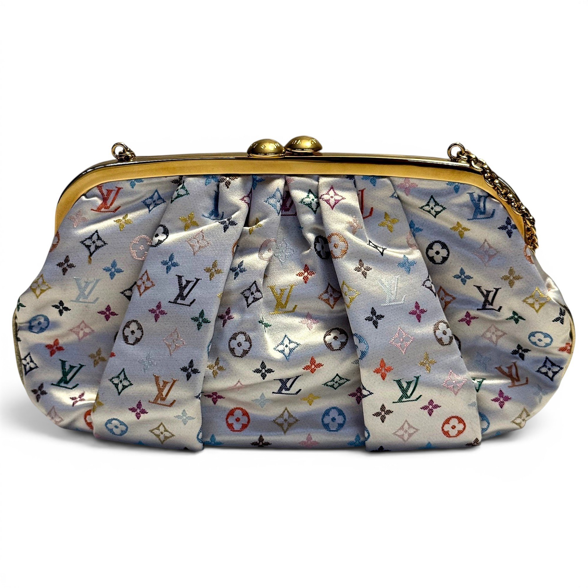 Silk clutch bag