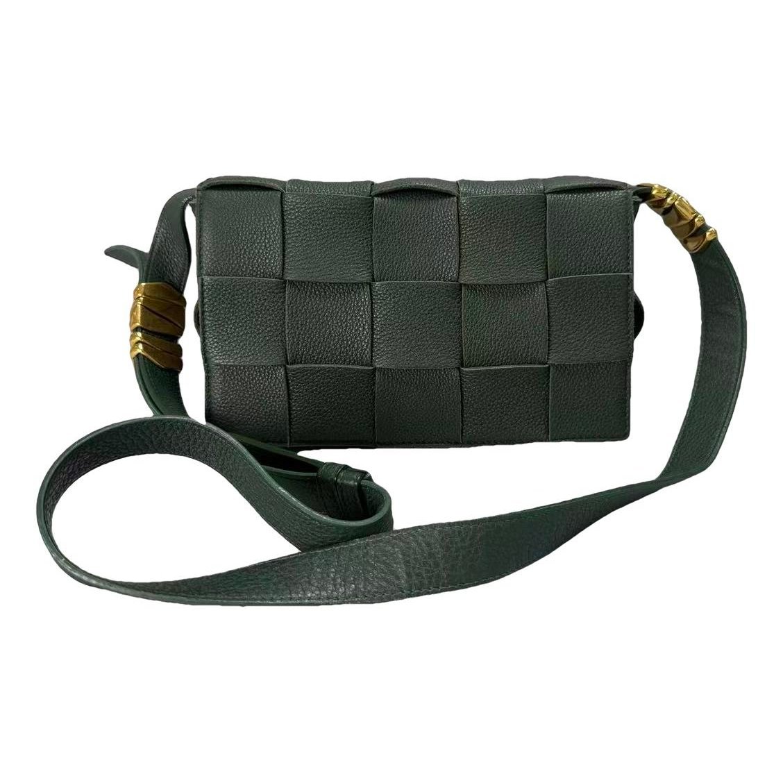Cassette leather crossbody bag