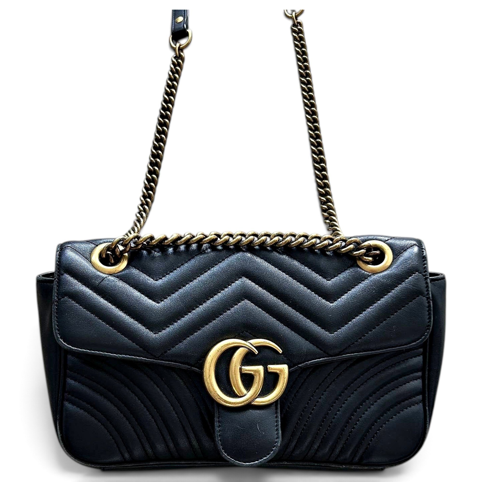 GG Marmont Flap leather handbag