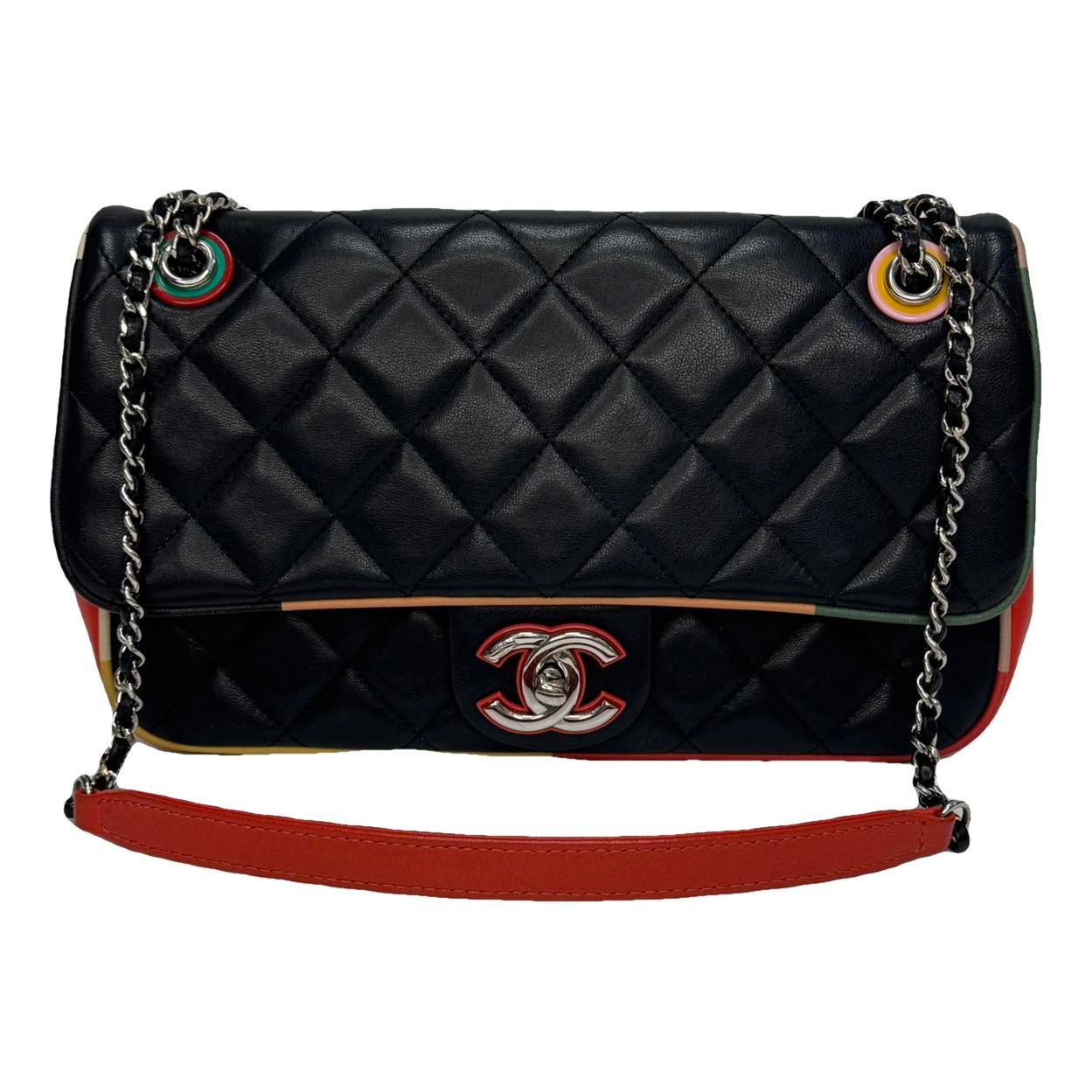Trendy CC Flap leather handbag