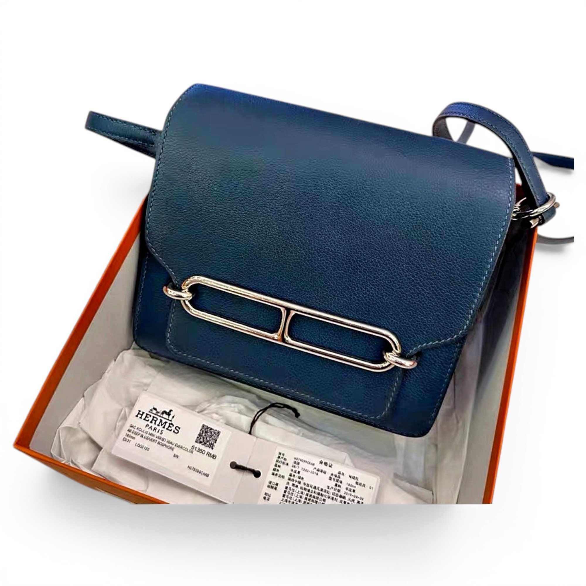 Roulis leather crossbody bag