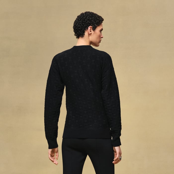 Noir "Medor" Long-sleeve Cardigan