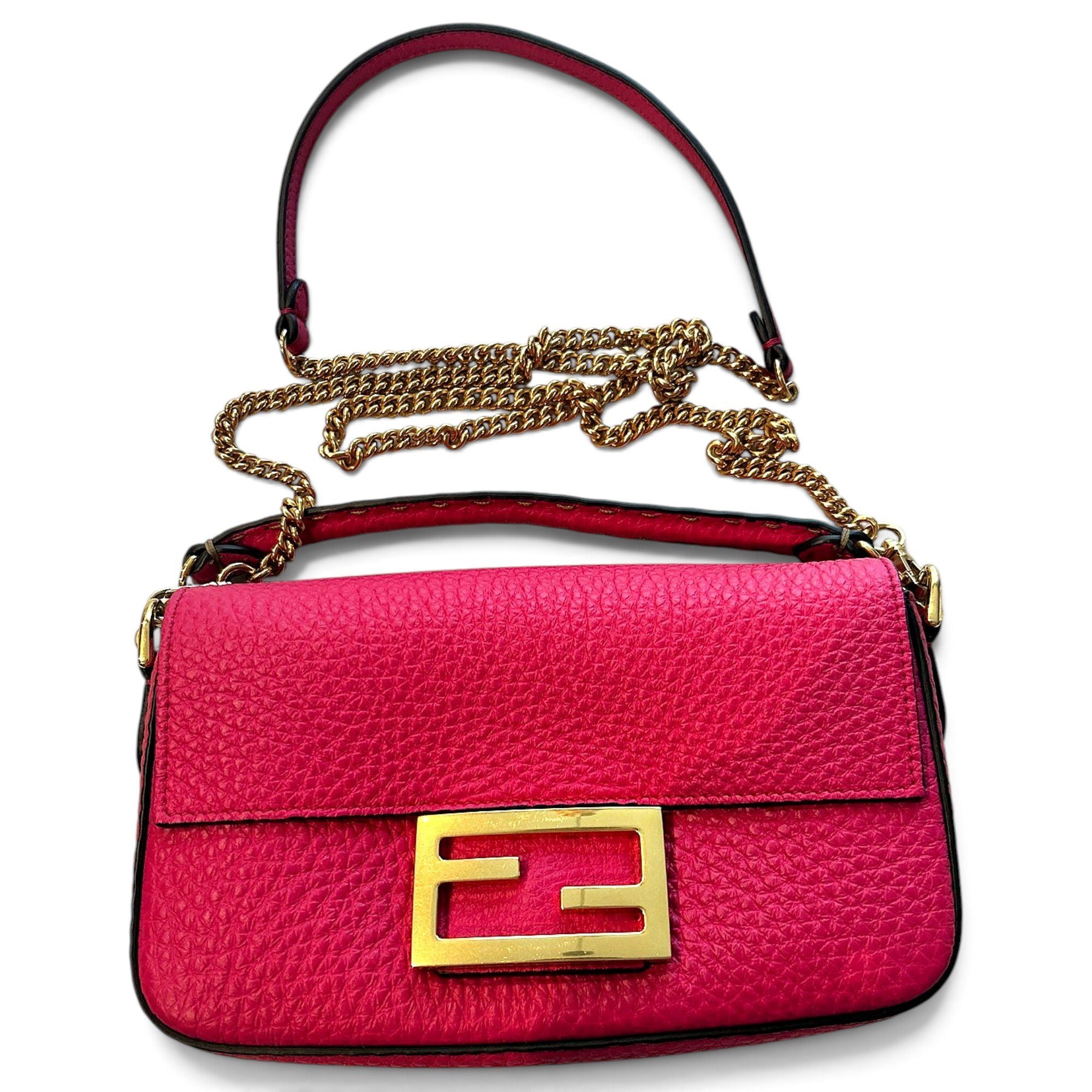 Baguette leather handbag