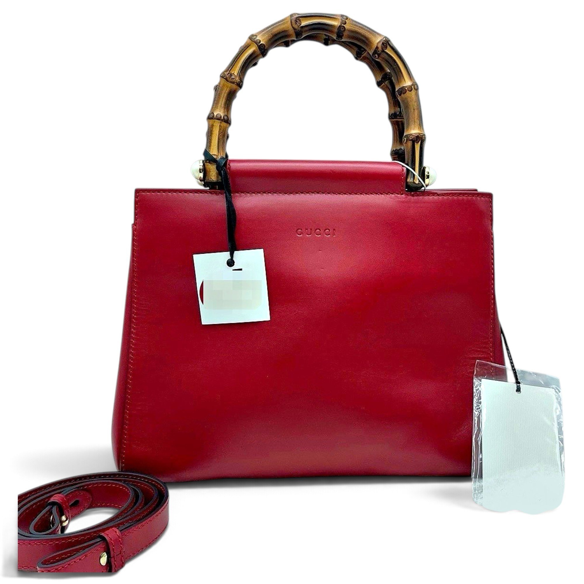 Bamboo leather handbag