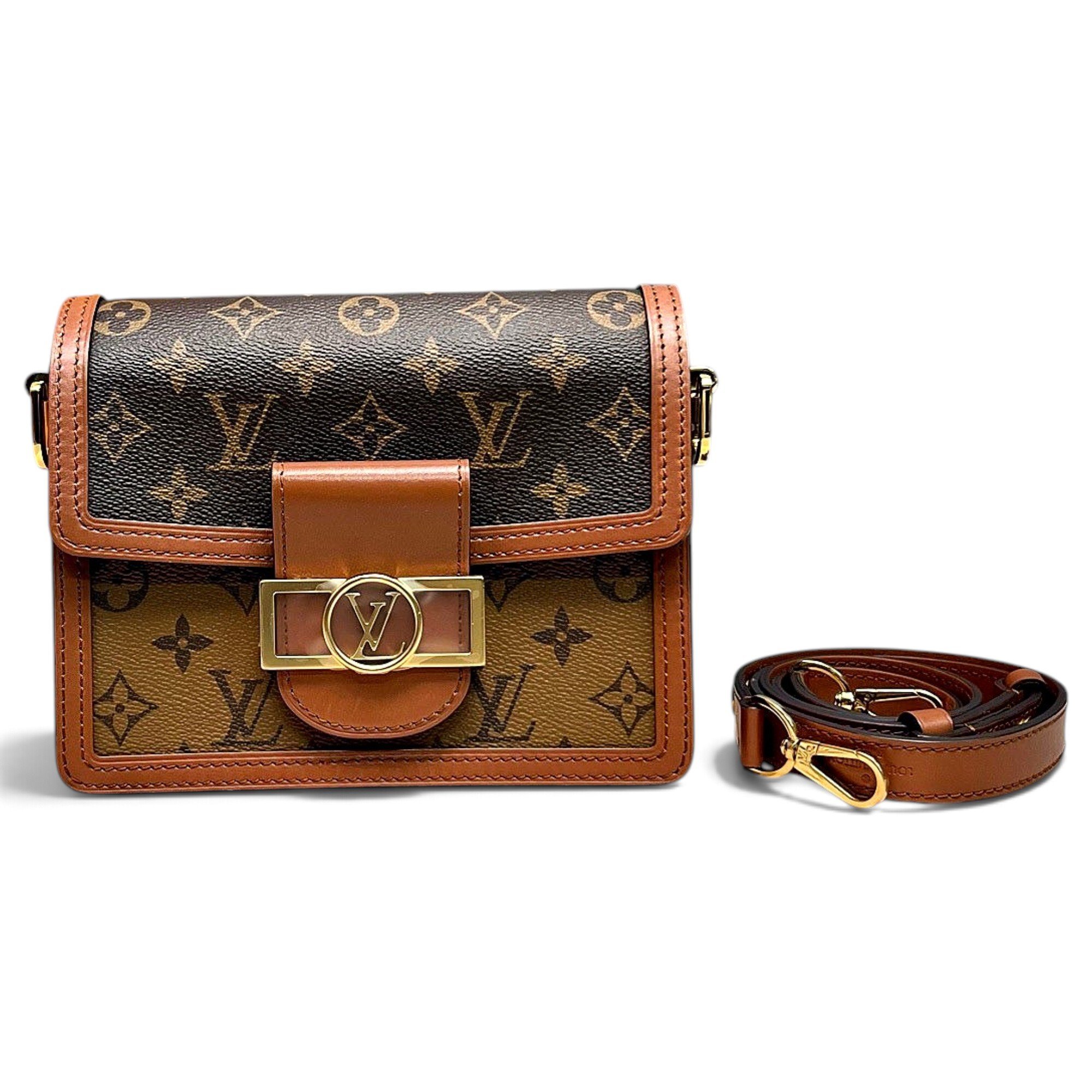 Dauphine leather crossbody bag