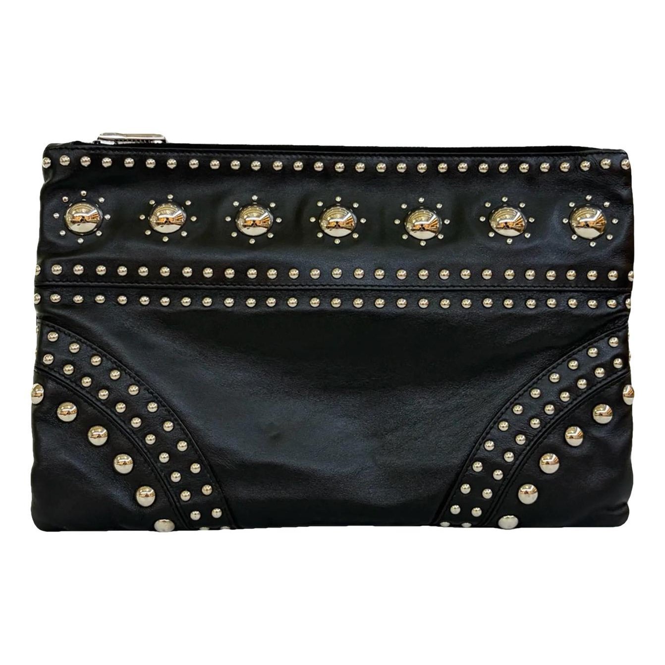 Elektra leather clutch bag