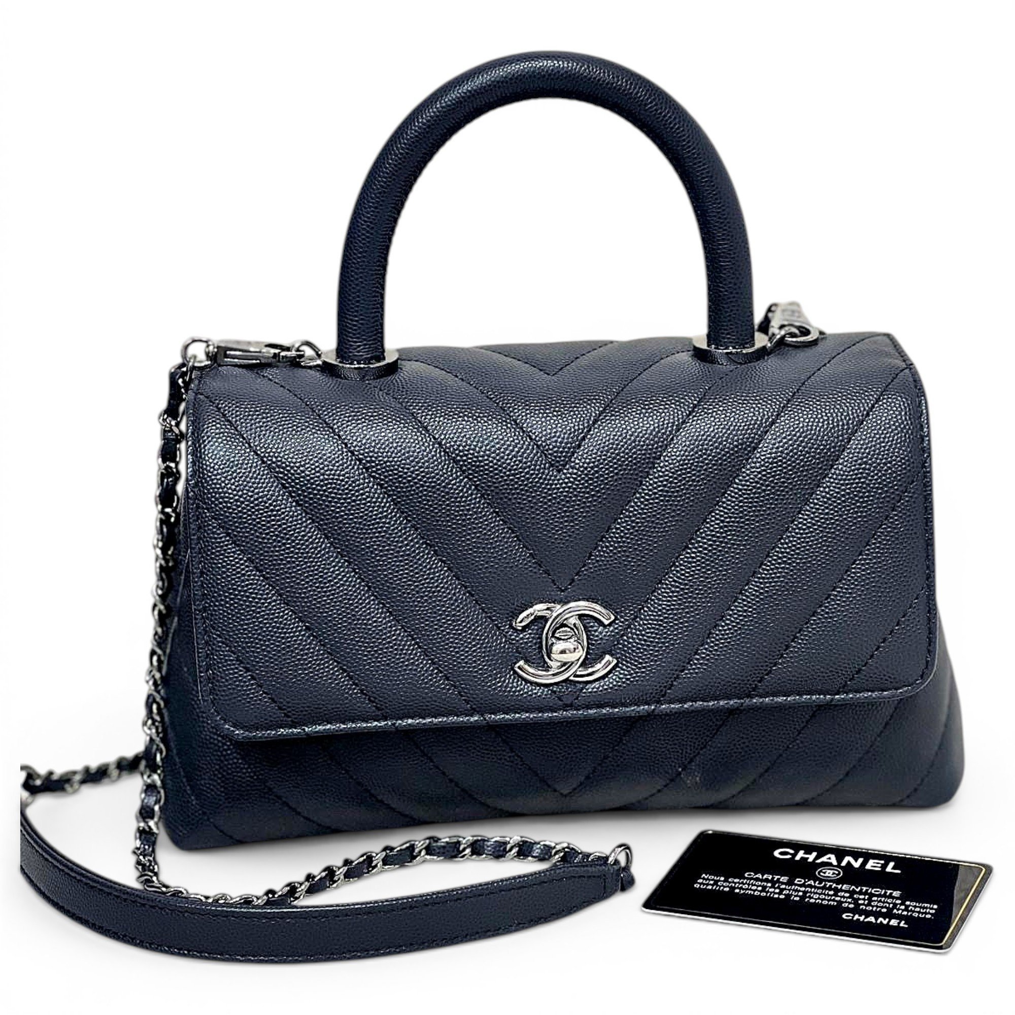 Coco Handle leather handbag