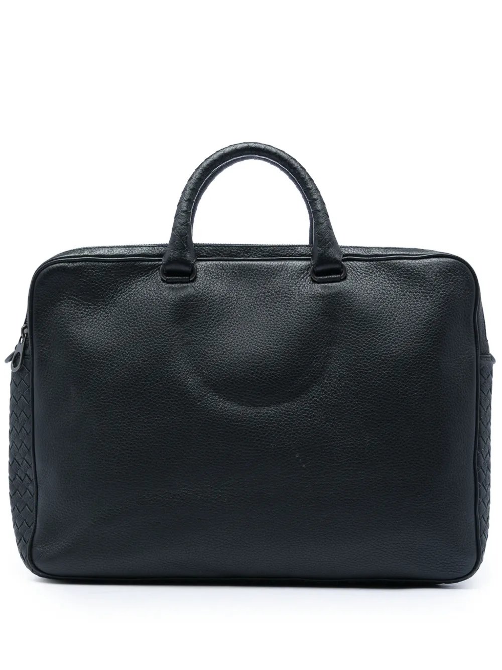 2012-2026 Intrecciato Trimmed Leather business bag