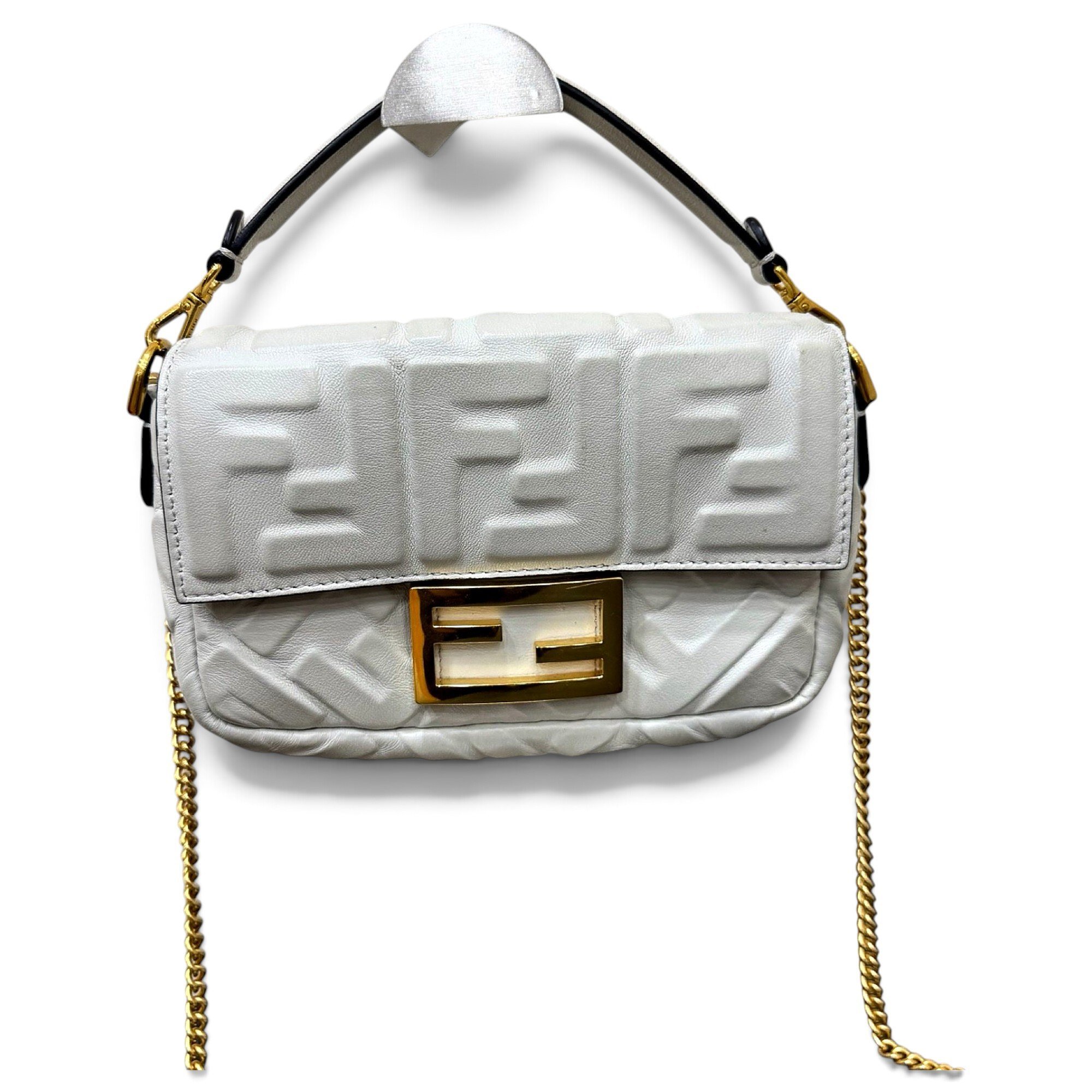 Baguette leather handbag