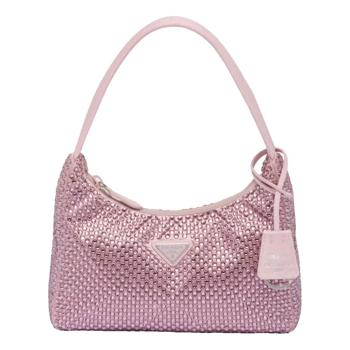 Re-Nylon silk handbag