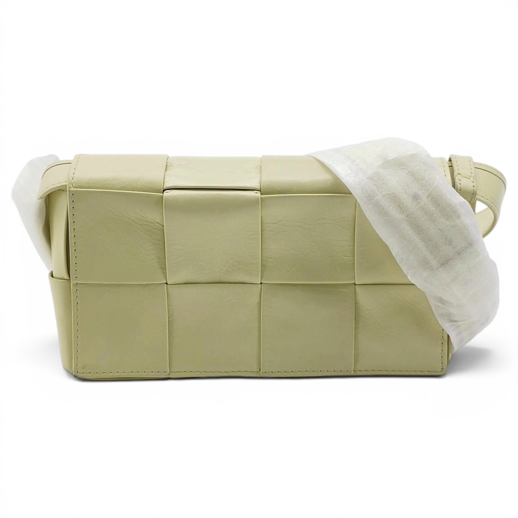 Cassette leather handbag
