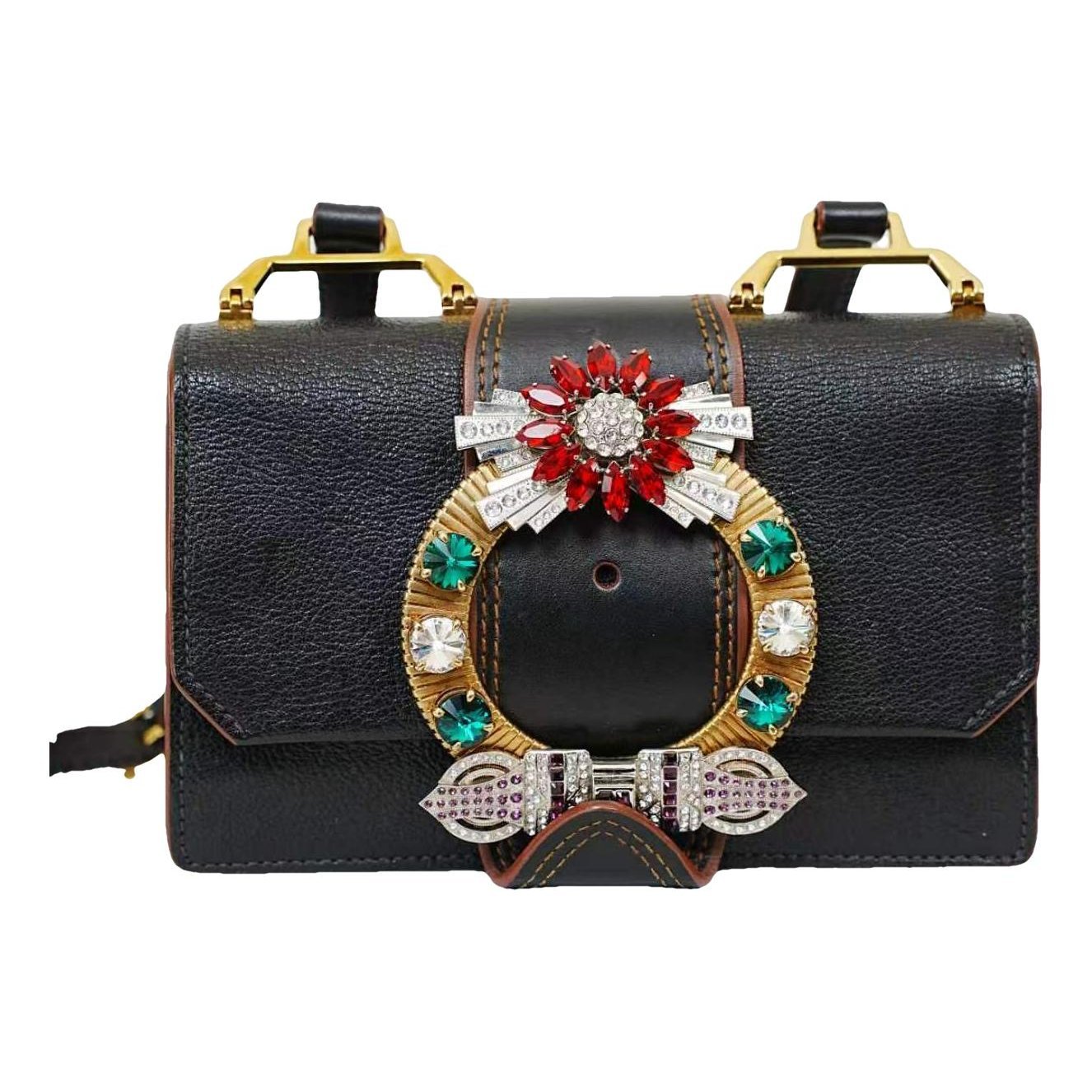Miu Lady leather handbag