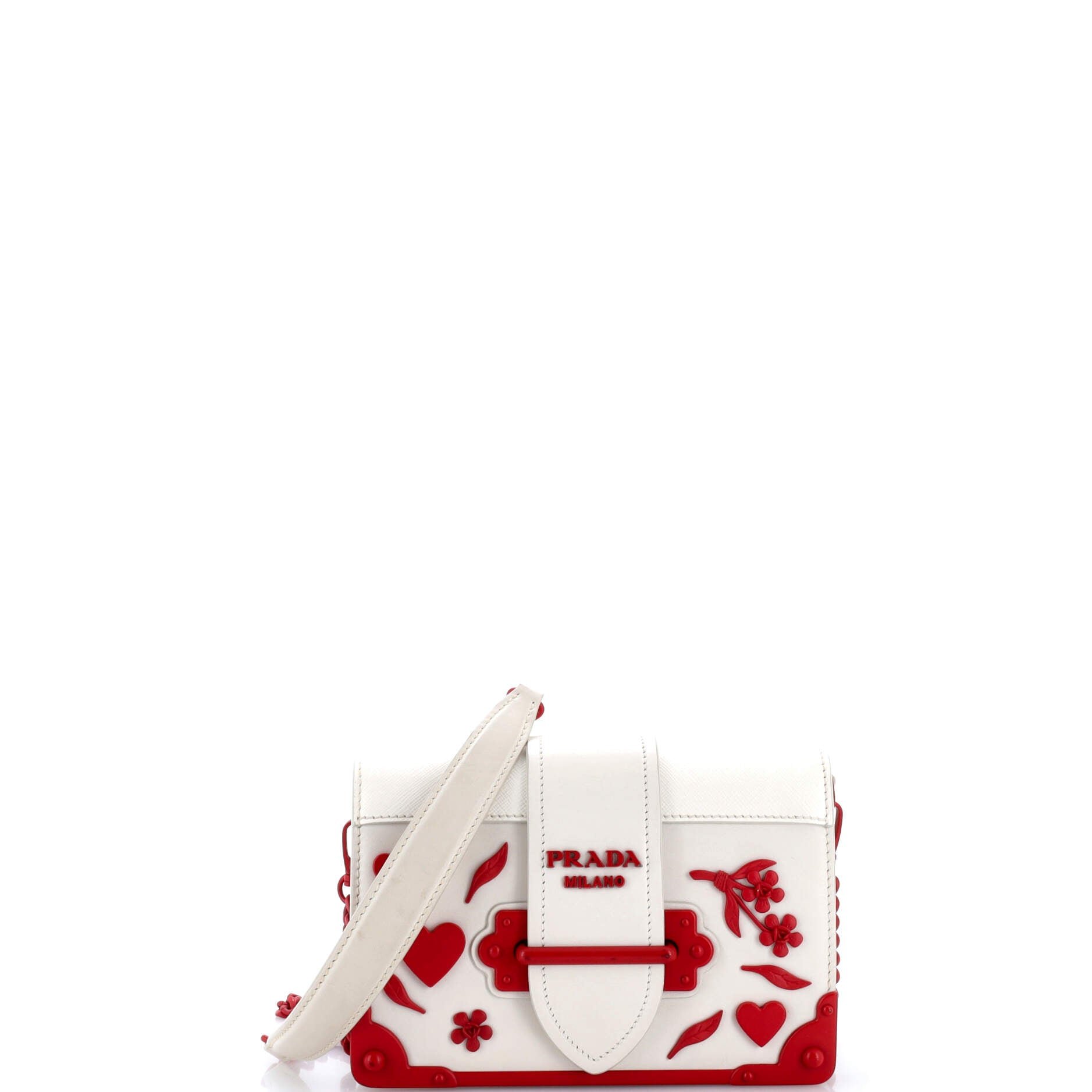 Cahier Crossbody Bag Embellished Leather Small