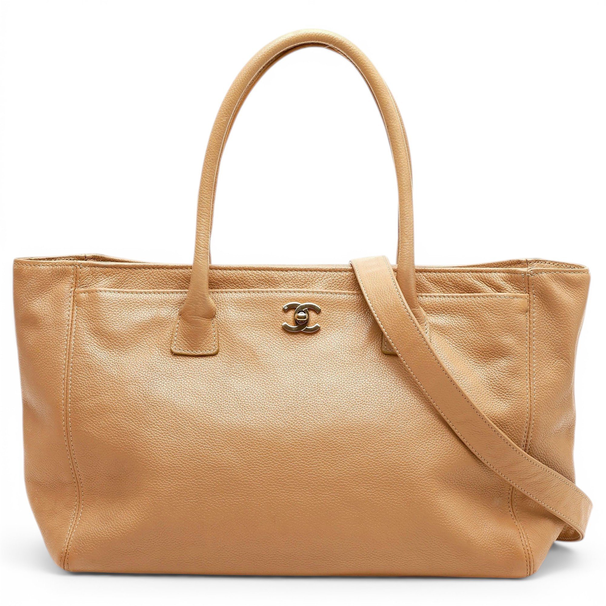 Executive leather tote