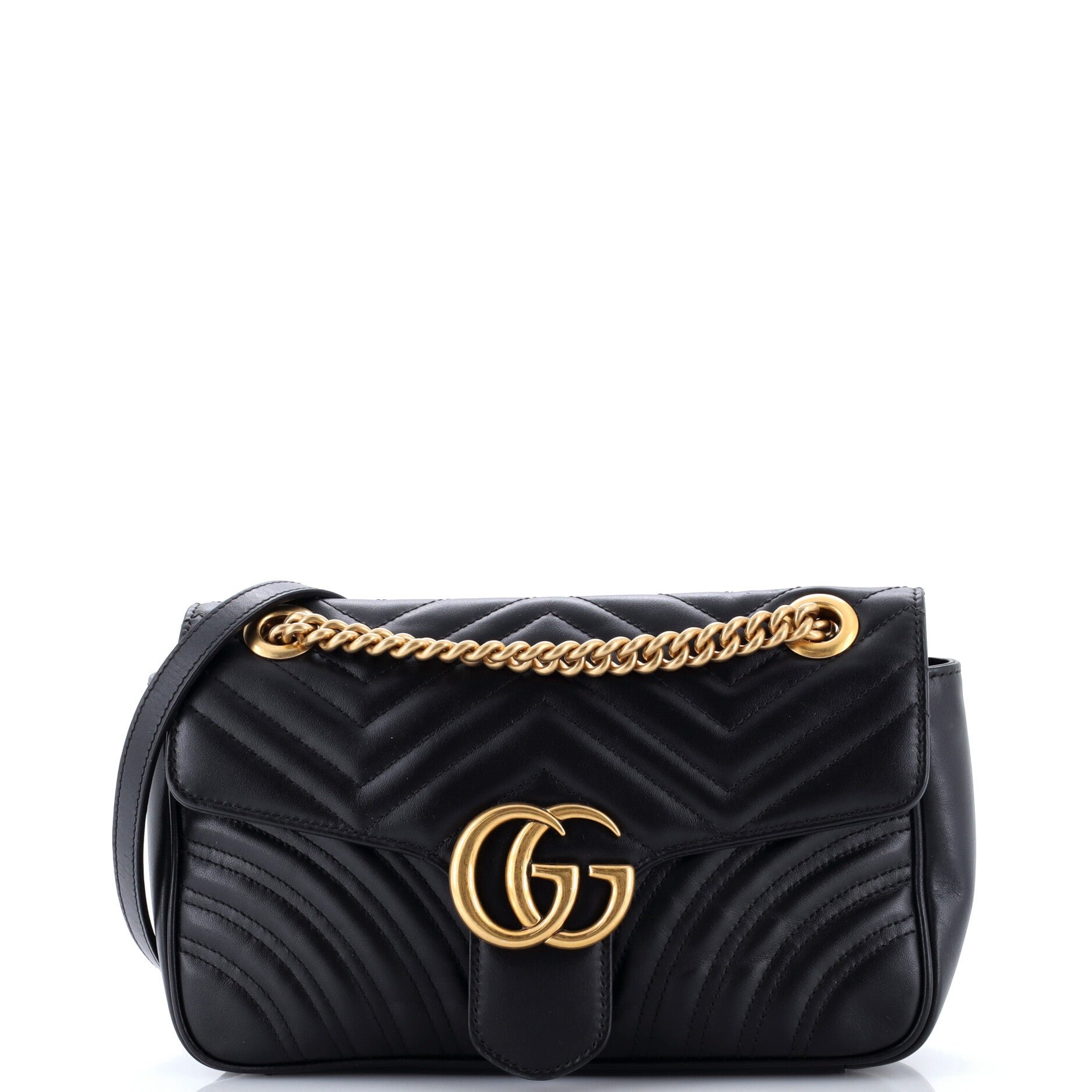 GG Marmont Flap Bag Matelasse Leather Small