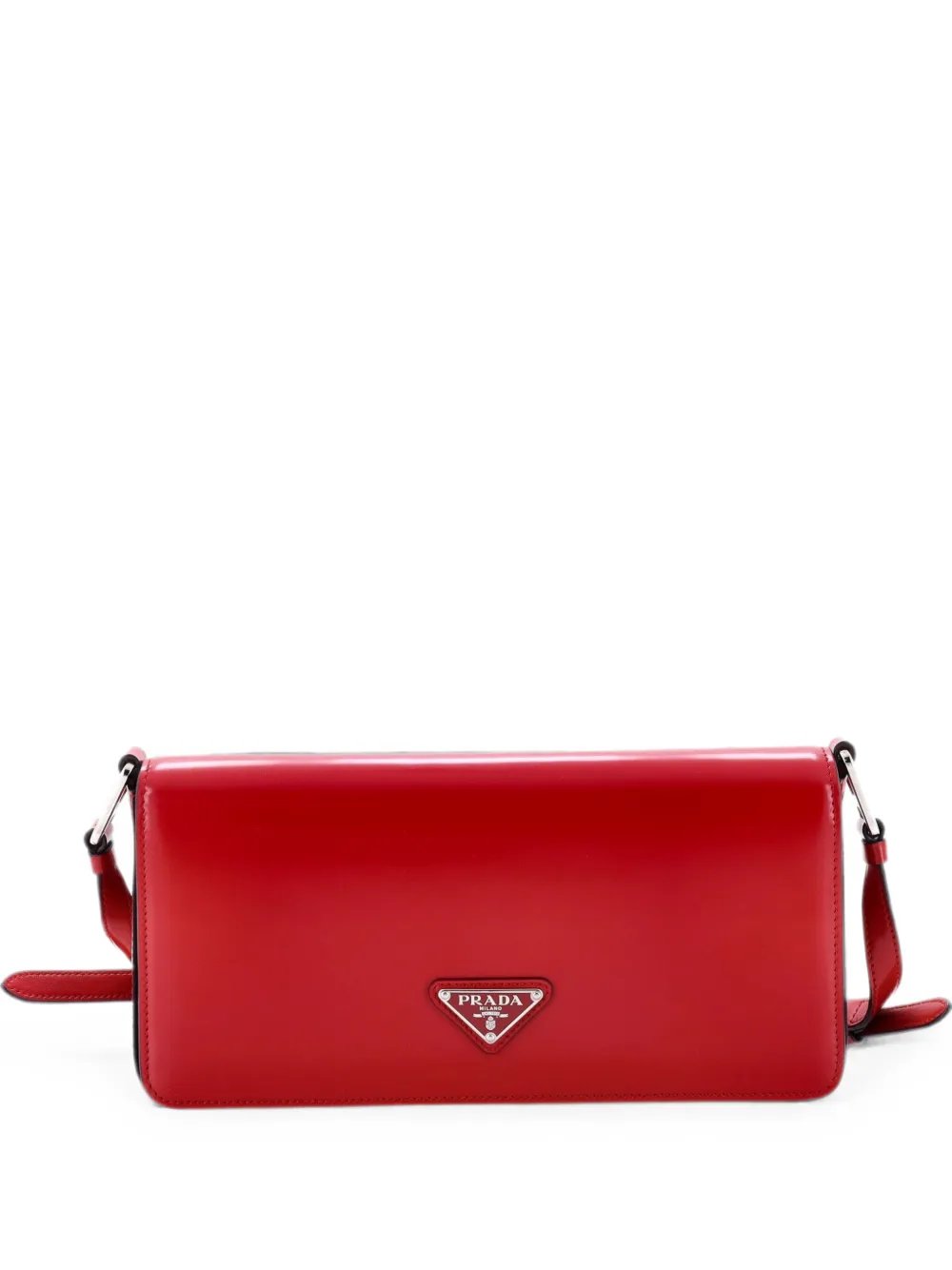 Prada Femme Flap Spazzolato Leather shoulder bag