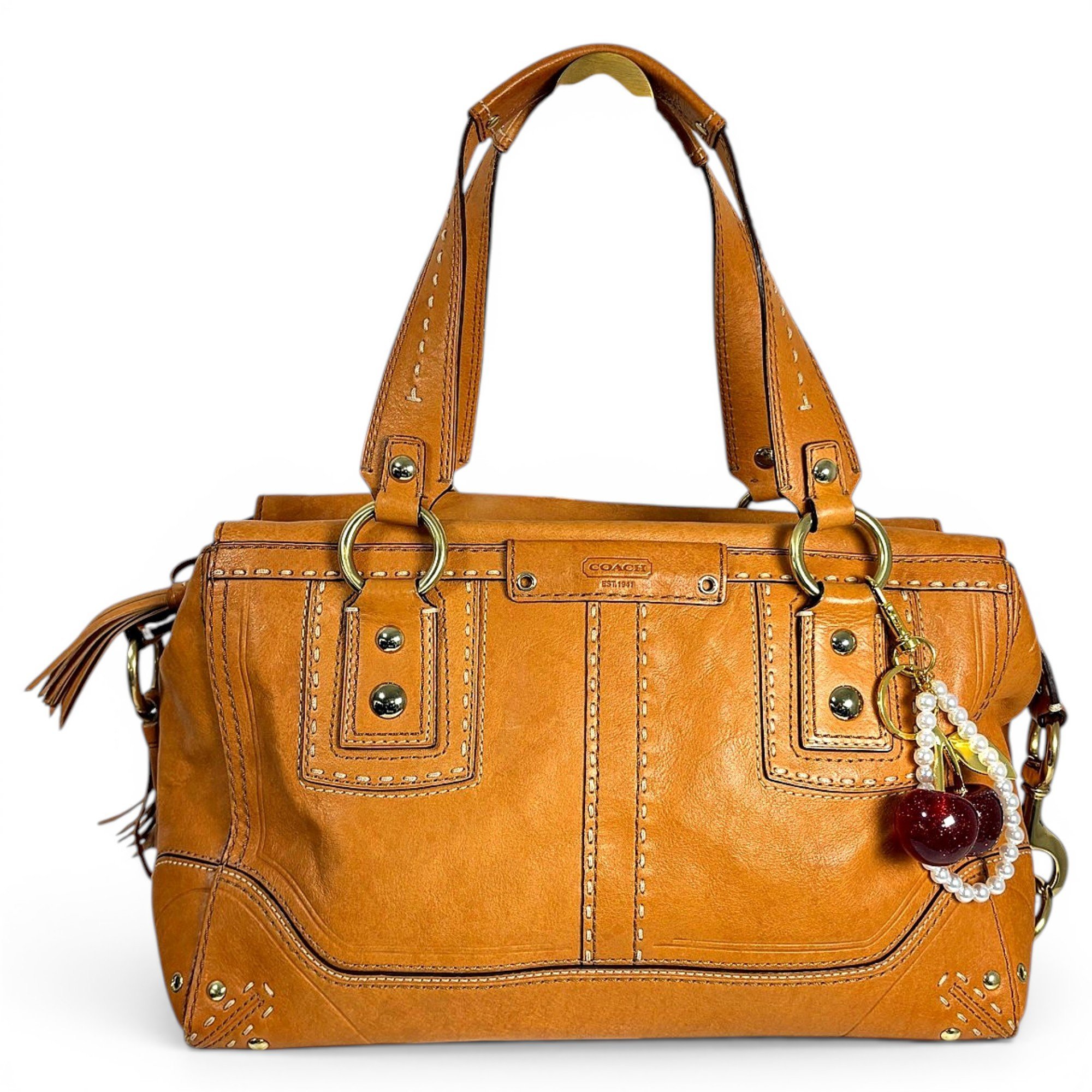 Leather handbag
