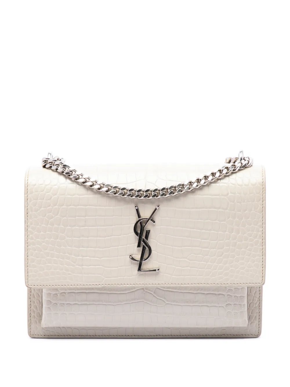 2017 Medium Croc Embossed Leather Monogram Sunset crossbody bag
