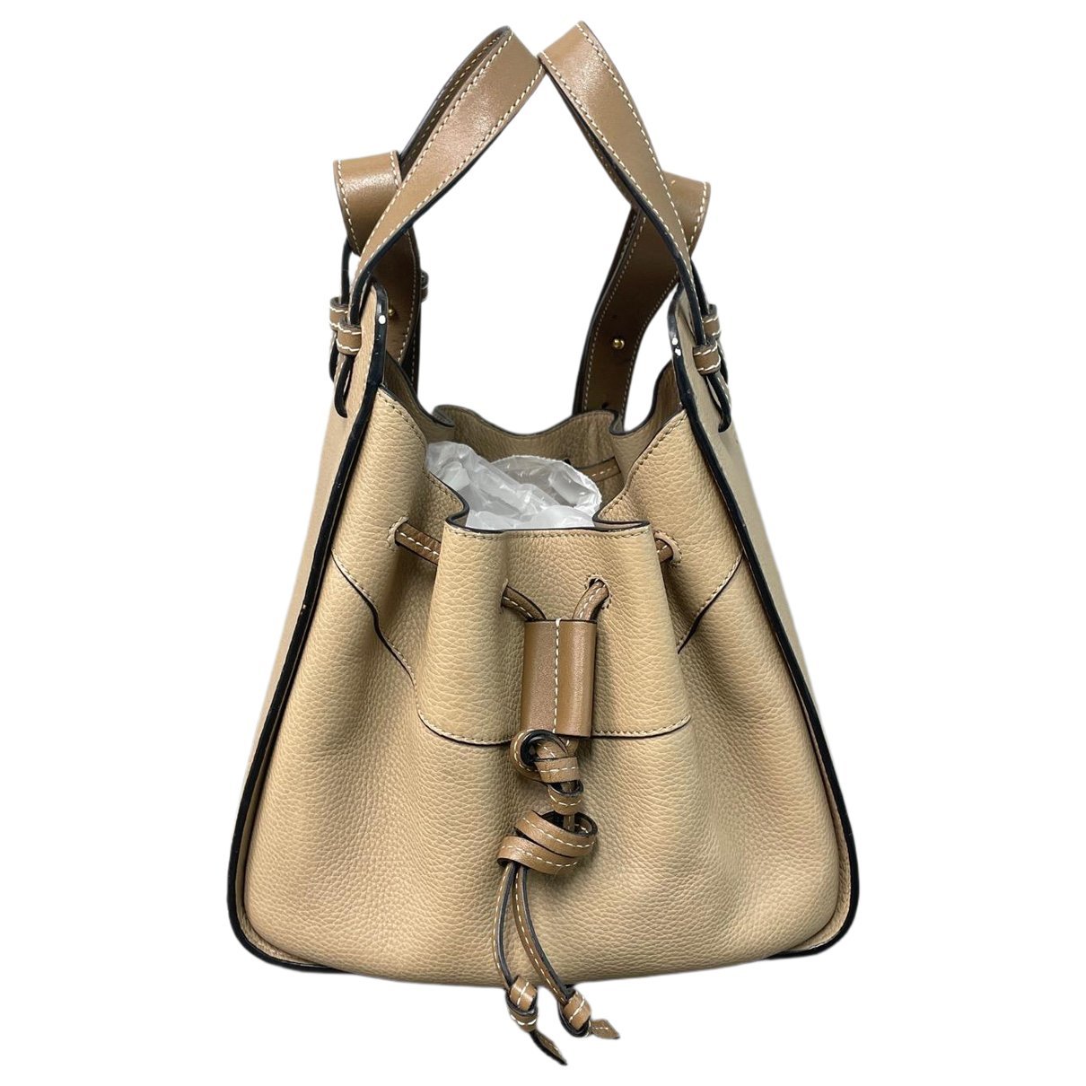 Hammock leather handbag