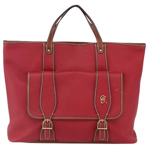 Leather tote