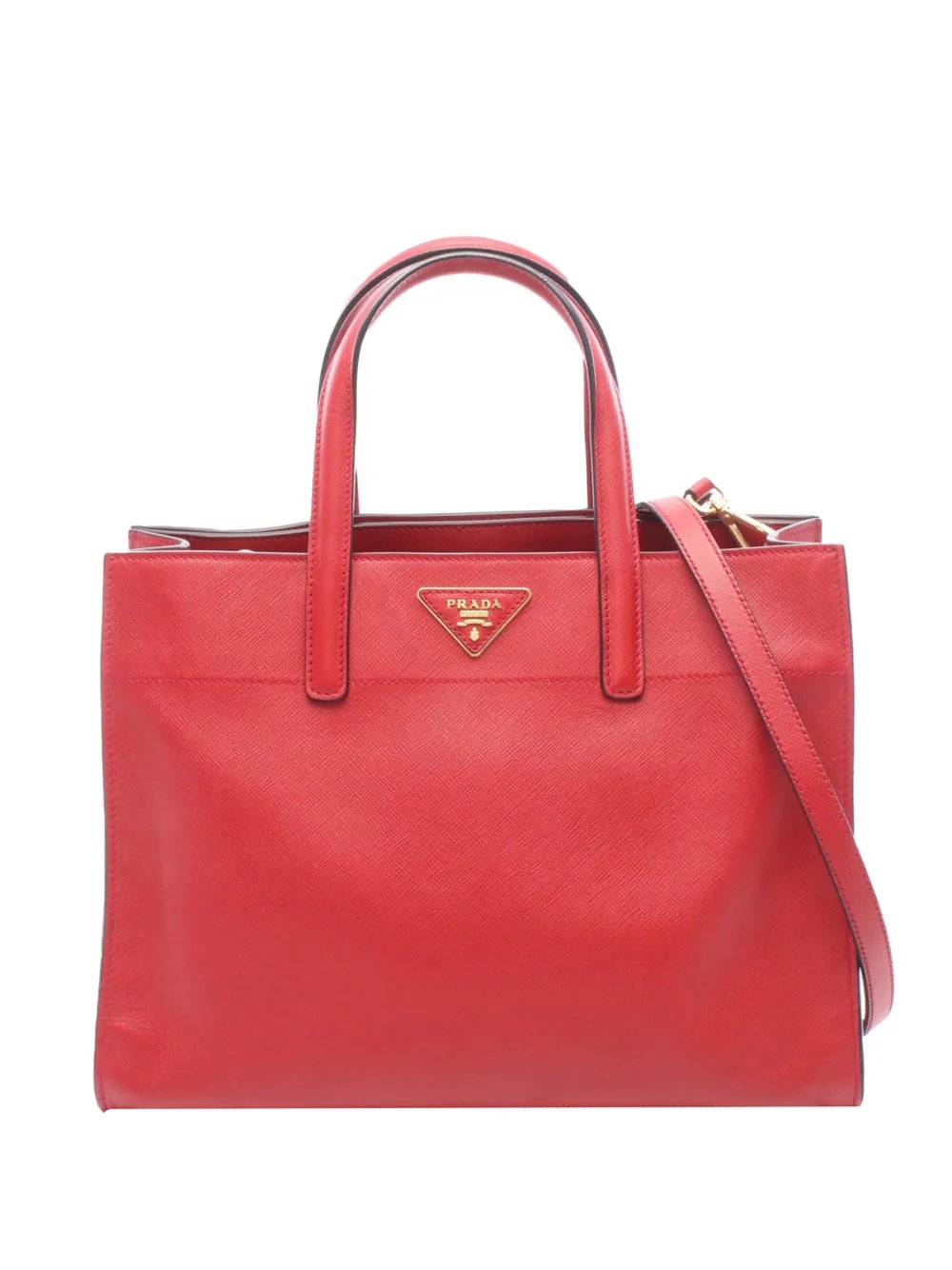 2010-2026 Saffiano Soft Triple Pocket Tote satchel