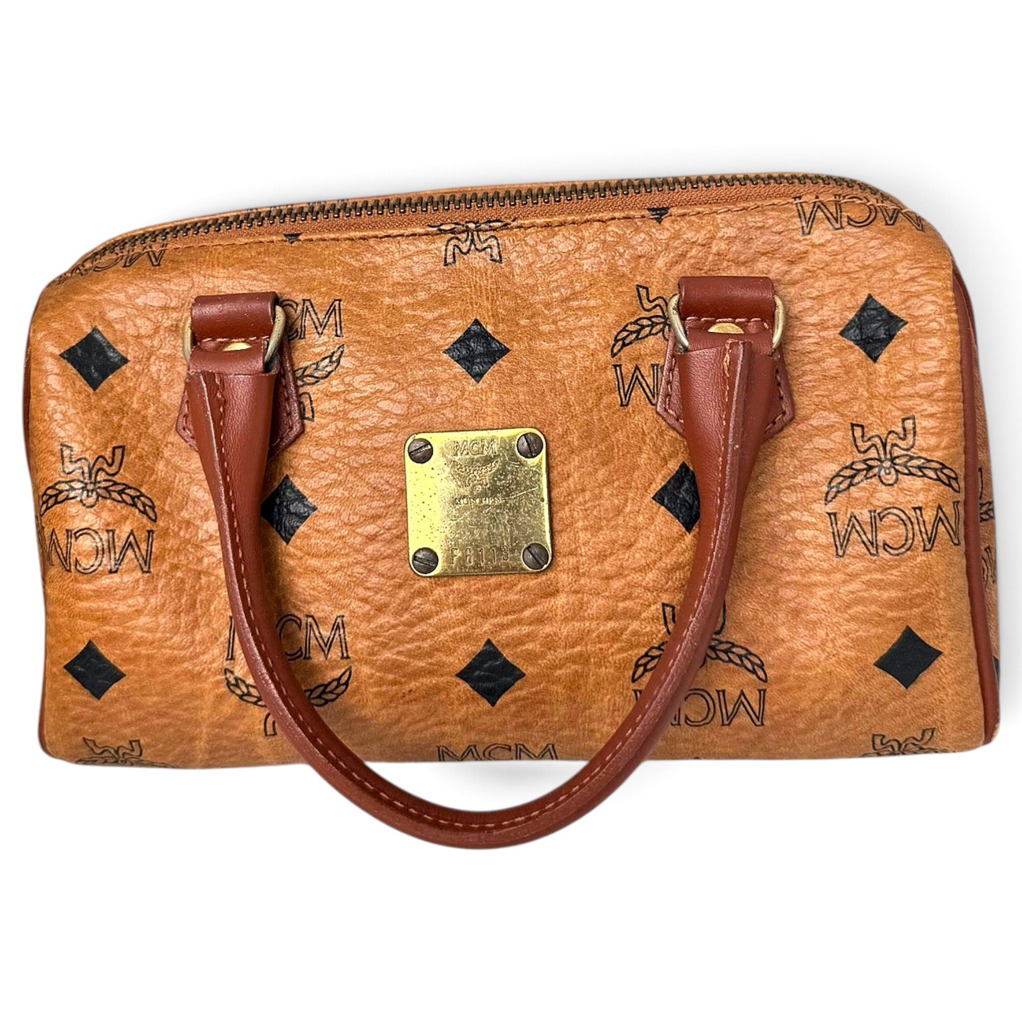 Boston leather handbag