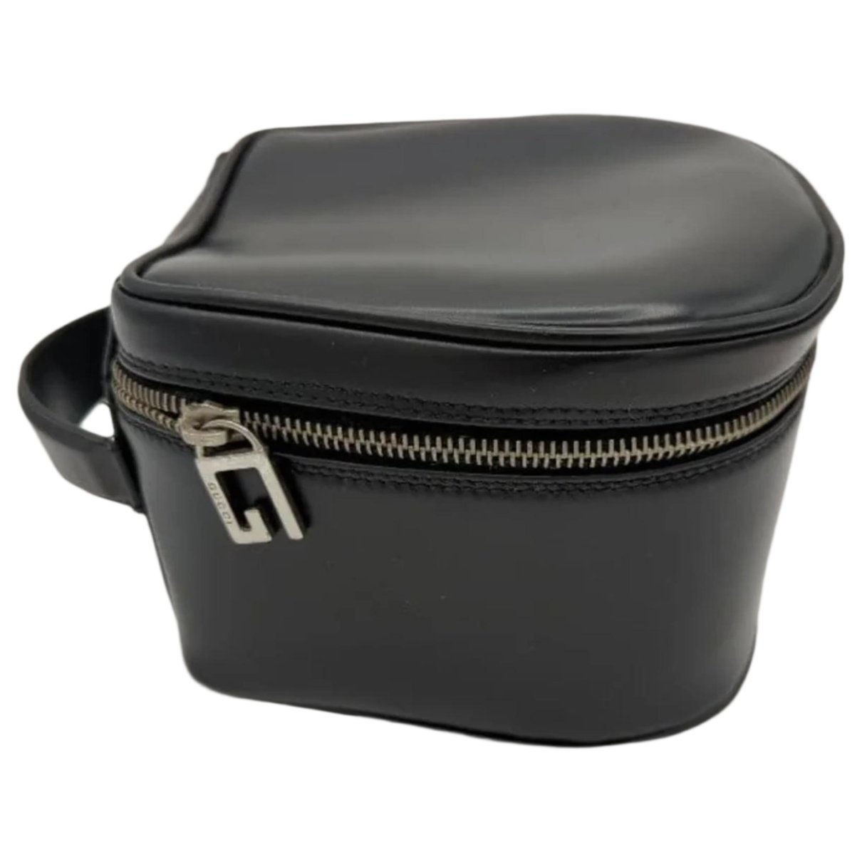 Square G leather clutch bag