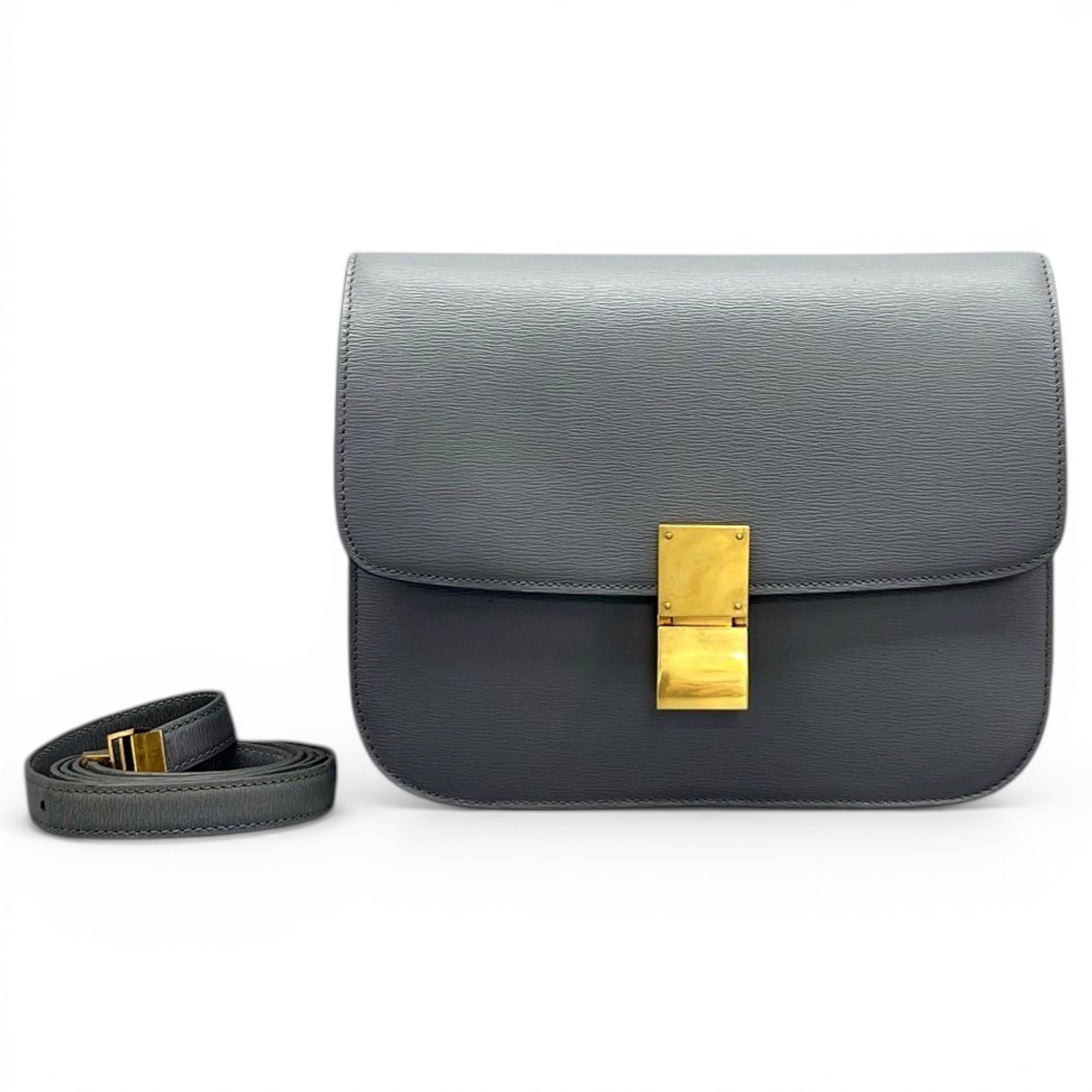 Classic leather crossbody bag