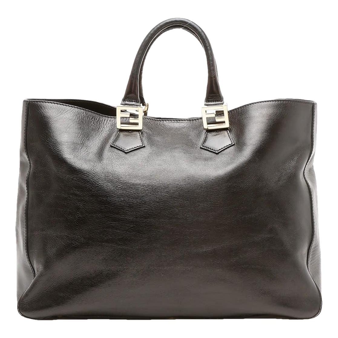 Leather tote