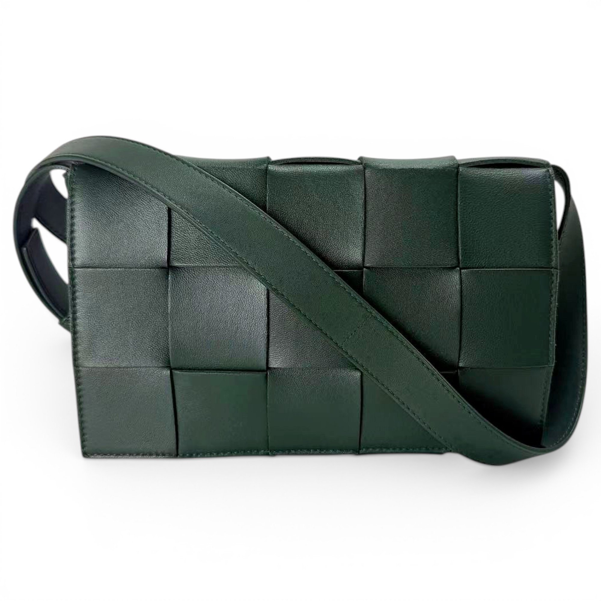 Cassette leather crossbody bag