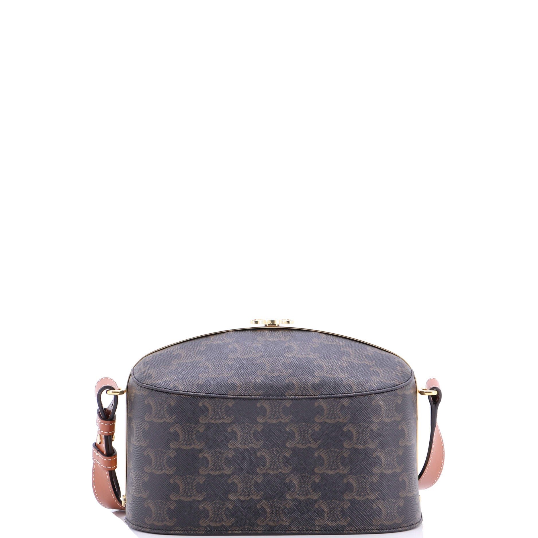 Celine Lunch Box Bag Triomphe Coated Canvas