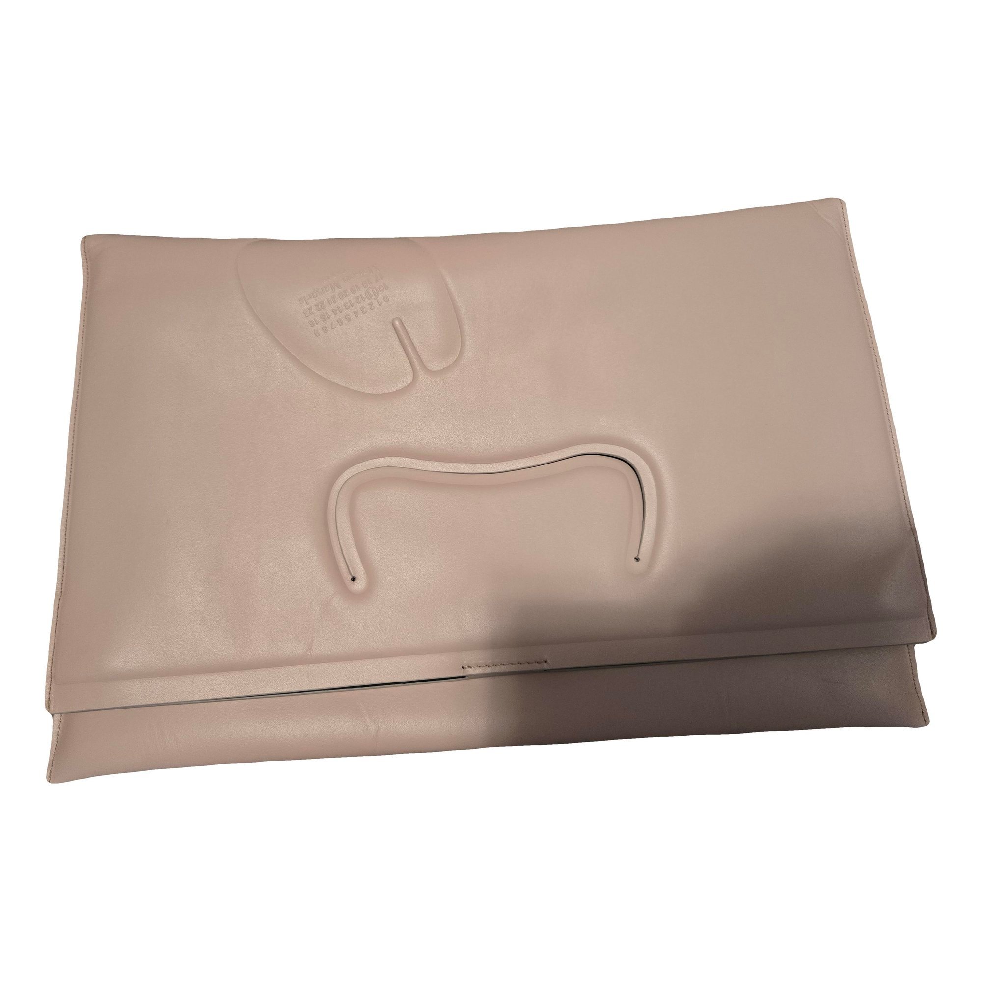 Leather clutch bag