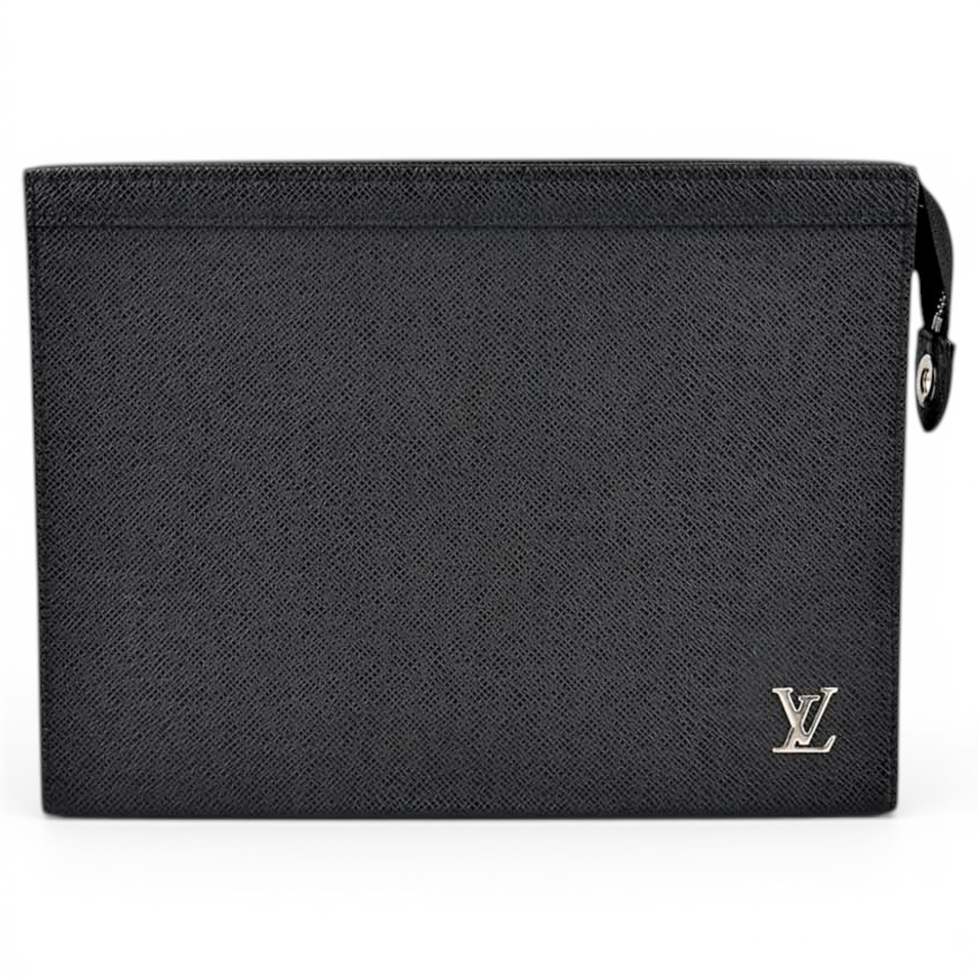 Poche toilette leather travel bag
