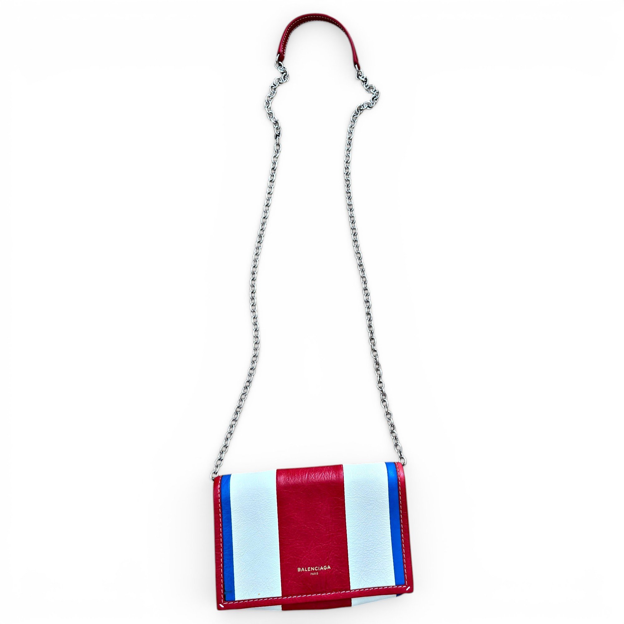 Leather clutch bag