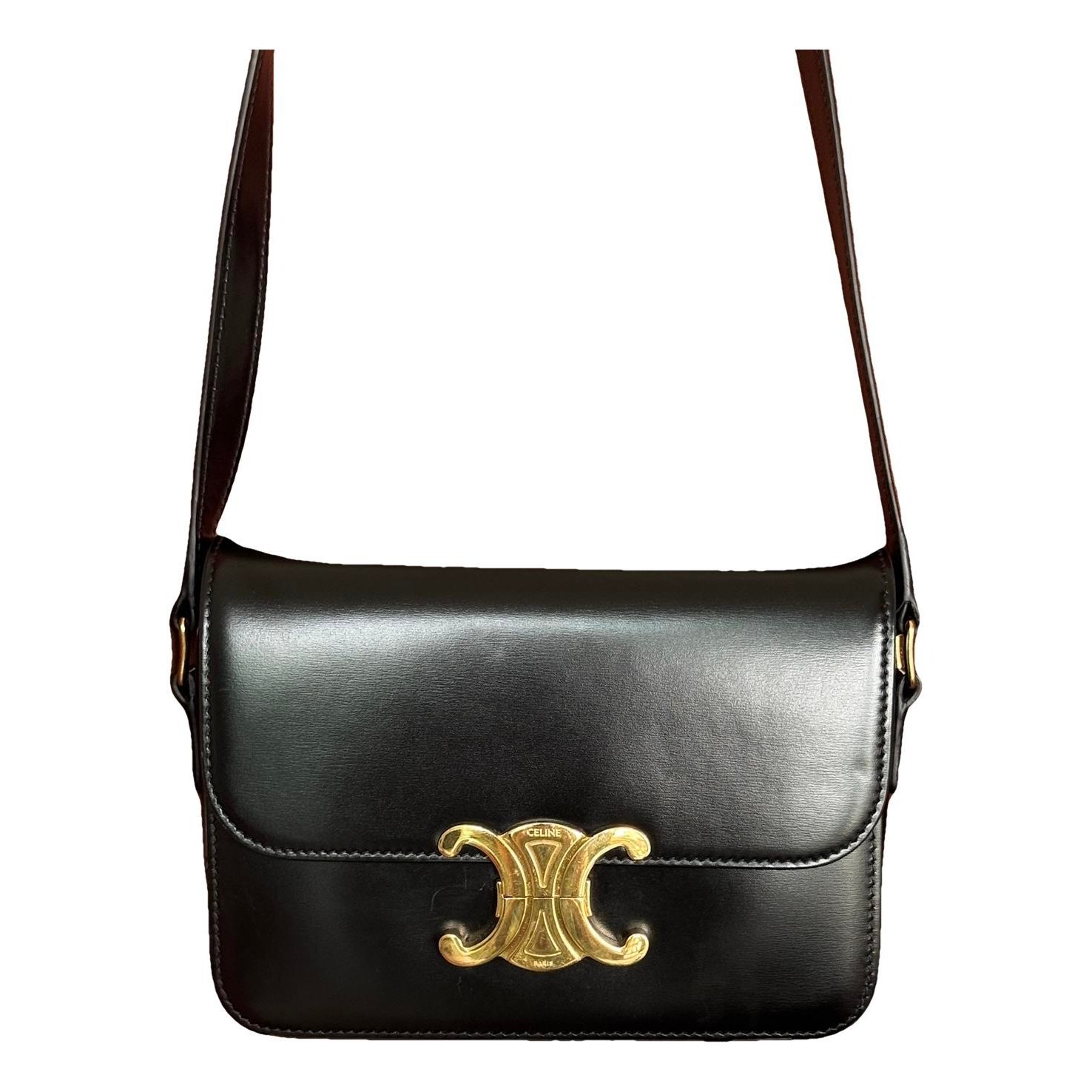 Triomphe leather handbag