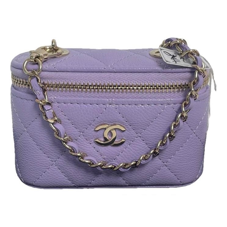 Trendy CC Vanity leather handbag