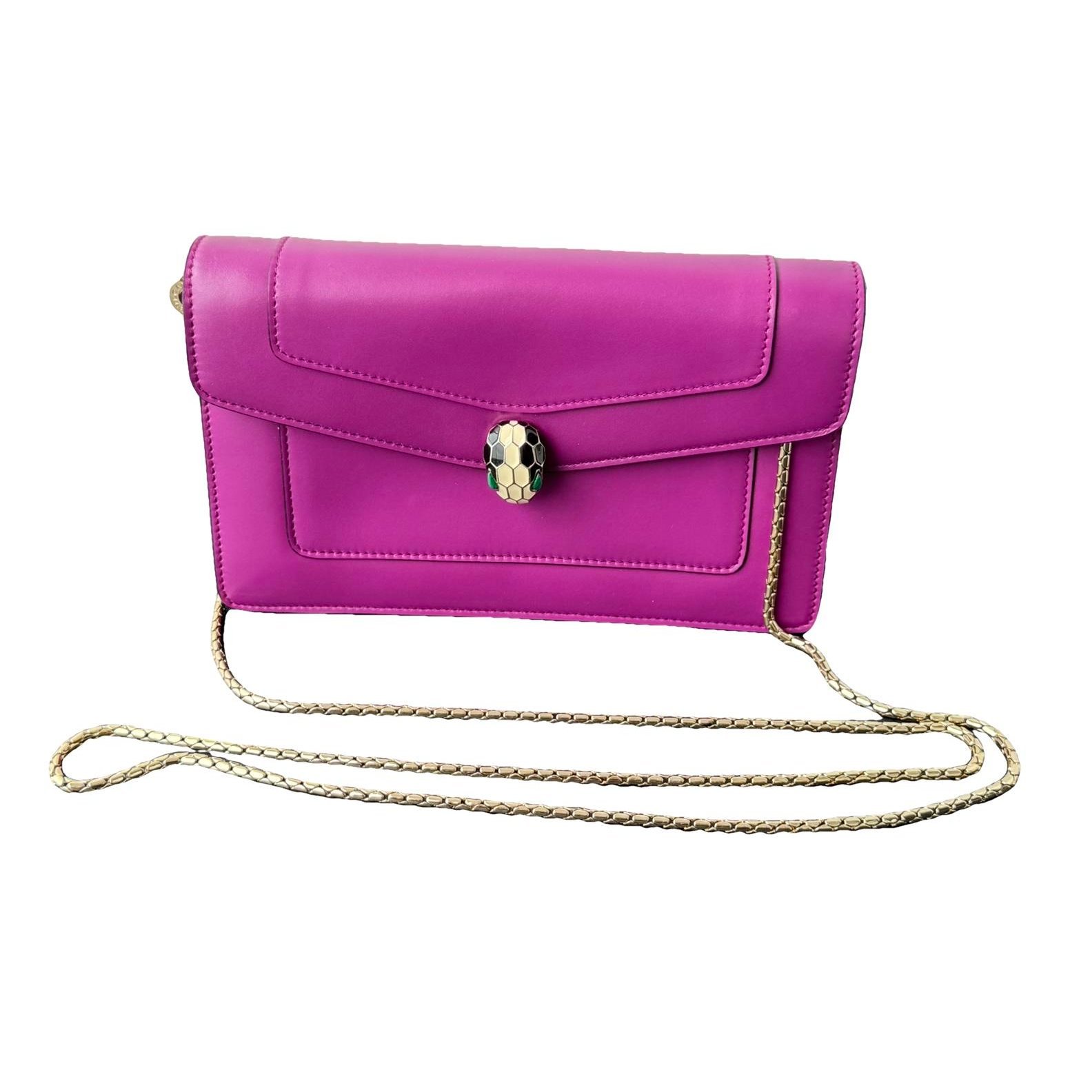 Bulgari leather crossbody bag