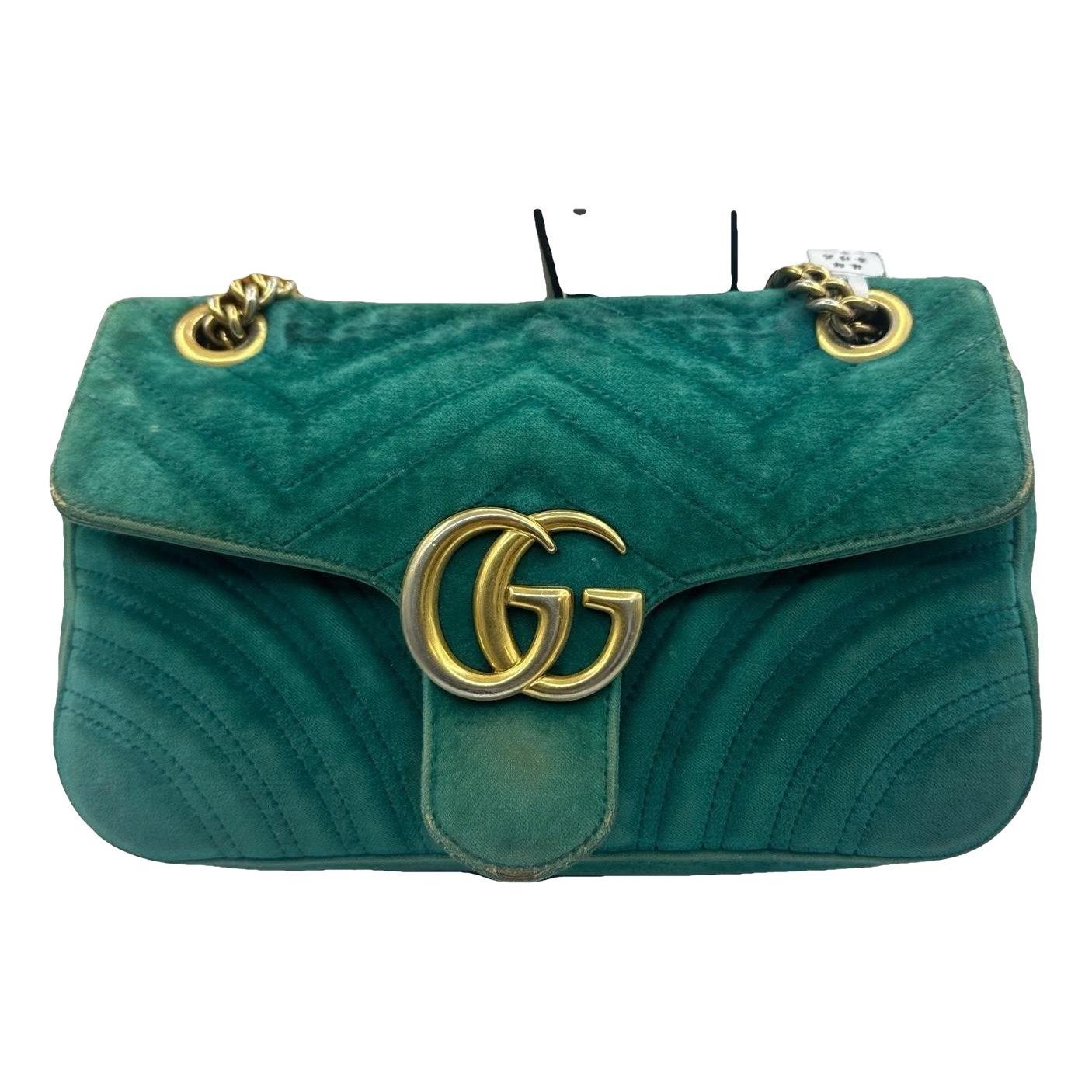 GG Marmont Flap silk crossbody bag